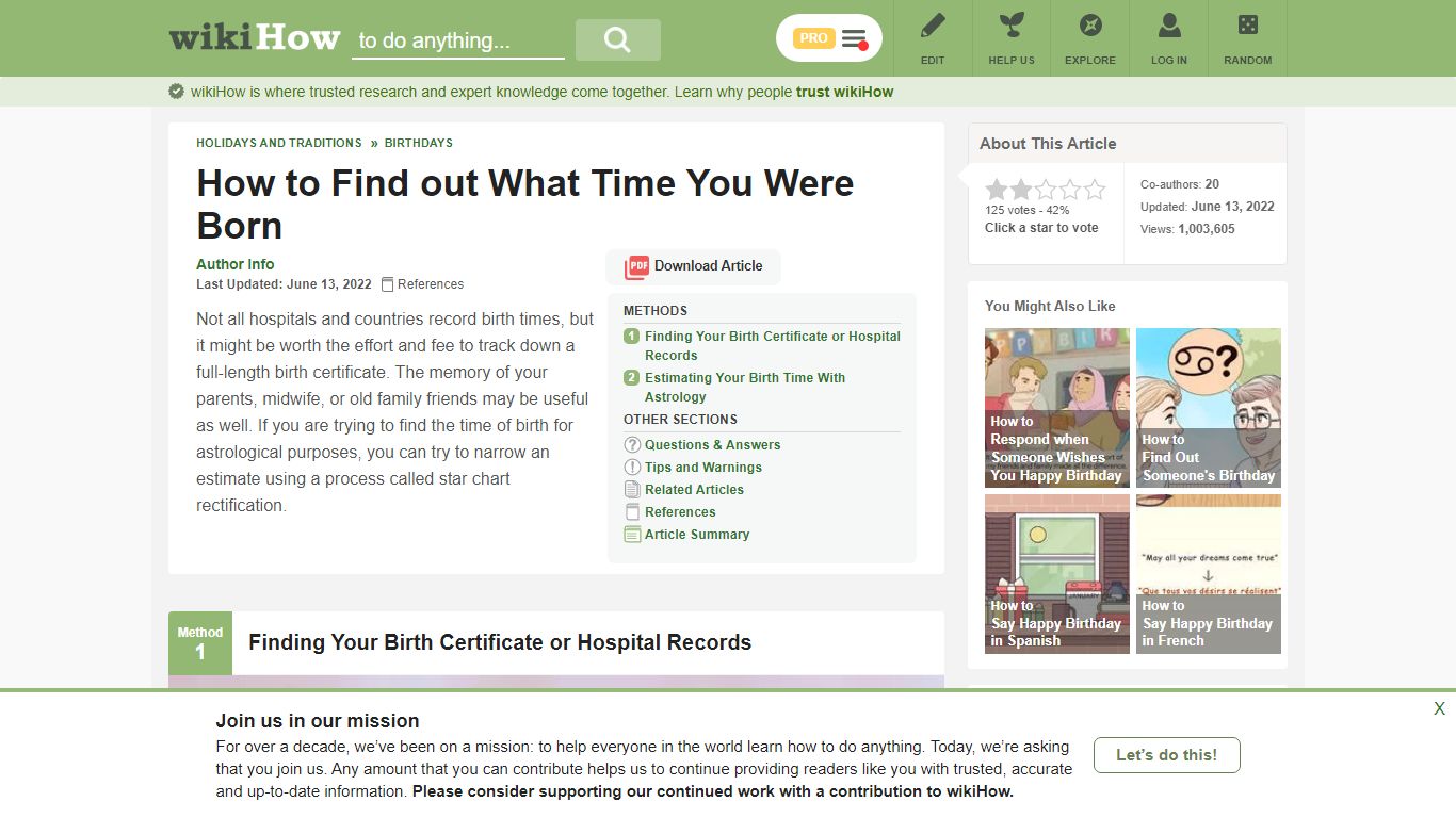 How to Find out What Time You Were Born: 9 Steps (with Pictures) - wikiHow